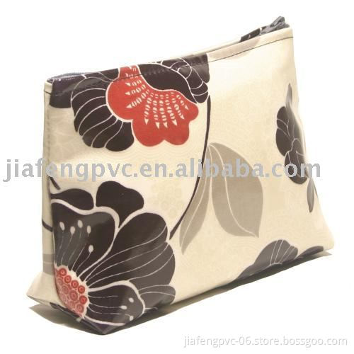 elegant cosmetic packing bag with zipper